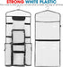 ProPik Double-Sided Gift Wrap Organizer, Wrapping Paper Storage with Multiple Pockets, Fits 40 Inch Rolls (Black seam)