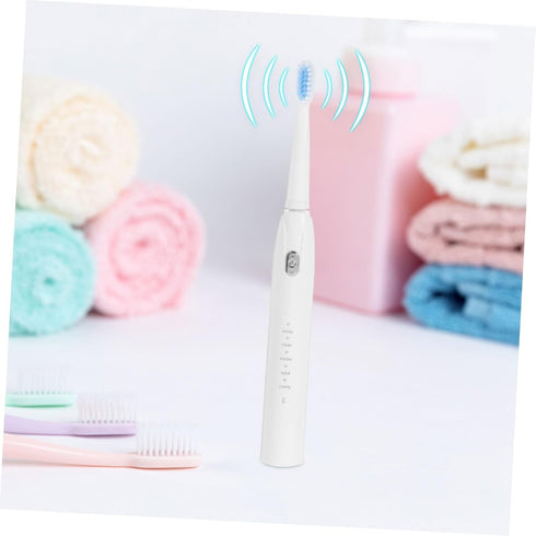 Mikinona Electric Toothbrush with Five Speed Vibration USB Rechargeable Built in Battery Soft Bristle for Deep Cleaning