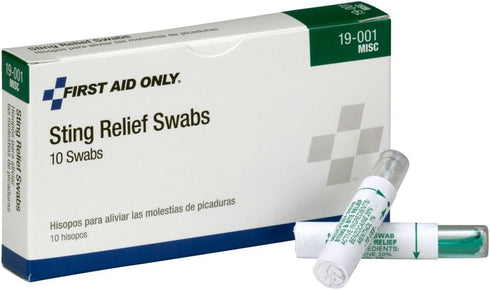 First Aid Only Sting Relief Swabs, 10 Count