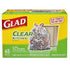 Clear Drawstring Can Liner, PK45