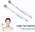 Firm Bristles Toothbrush, 6pcs Crystal Handle Oral Health Care Adult Toothbrush