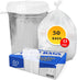 13 Gallon Heavy Duty Trash Bags, 12-16 Gallon Black Kitchen Bags, 1.3 Mil, 50 Pack, White