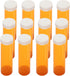 Empty Plastic Pill Bottles with Easy Open Caps, Prescription Medication Vials, Clear Containers, 12pcs (60 Dram)