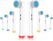 Replacement Brush Heads, 8PCS Fit for Braun Electric Toothbrushes, Extra Soft Bristles for Sensitive Gum Care