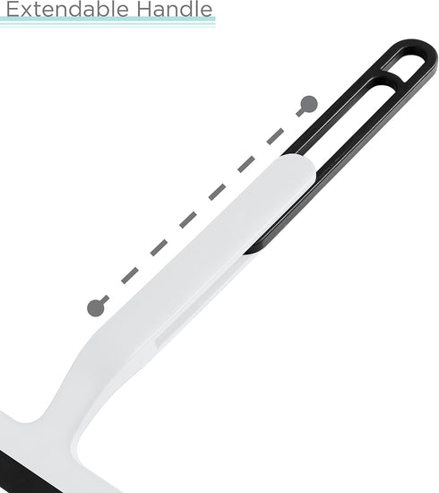 Bath Bliss Chrome Extendable Suction Hook Squeegee