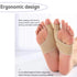 Bunion Foot Cushions - Bunion Correction and Relief Sleeve Set with Gel Pads, 4 Piece Set Medium Size, Black/Yellow
