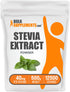 BulkSupplements.com Stevia Extract Powder, Zero Calorie Sweetener, Gluten Free, 500g