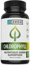 Zhou Nutrition Chlorophyll Tablets | 90 Tablets - Nutritious Green Superfood, Gluten-Free