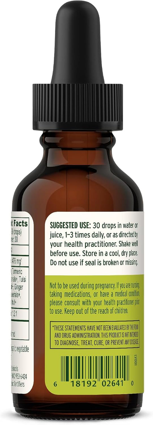 Immune 1 oz. Banyan Botanicals I Travel Well Liquid Extract Organic Fast-Acting Support for Travel with Ashwagandha