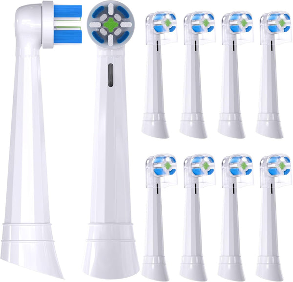 Compatible Replacement Brush Heads for Oral-B iO 3/4/5/6/7/8/9/10 Series Electric Toothbrush, 10 Pack, White
