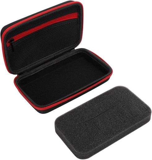 Nylon TPU Electric Shaver Storage Bag for Men Hair Shaving Tool, Organizer for QP2520/90/70 (Black Red)