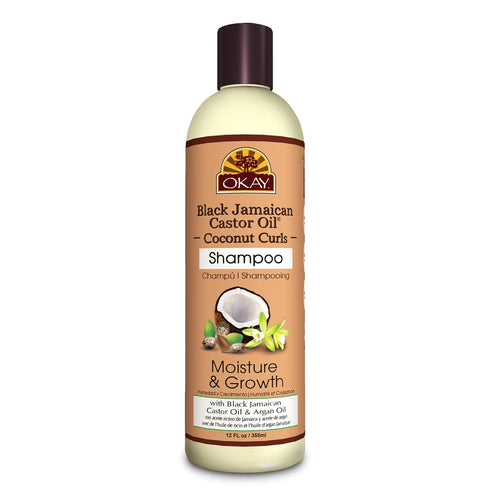 Okay Black Jamaican Castor Oil Shampoo - Natural, Moisturizing Jamaican Castor Shampoo, Strengthen & Restore Damaged