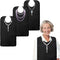 Kingrol Adult Bibs for Women, Waterproof Clothing Protector with Crumb Catcher, Adjustable,