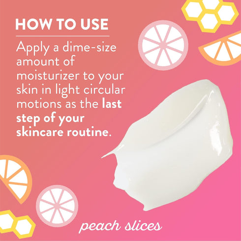 Peach Slices Citrus-Honey Aqua Glow - Hydrating Moisture Gel Face Moisturizer for All Skin Types, 3.04 oz