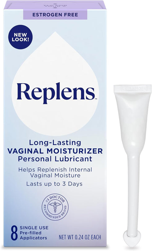 Replens Long Lasting Vaginal Moisturizer for Vaginal Dryness, Doctor Recommended & Estrogen-Free,