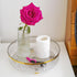Rotating Skincare Makeup Organizer, 11" Round Lazy Susan, Clear Large Spinning Cosmetic Display Cases