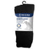 Truform Comfort Crew Diabetic Socks for Men and Women - Mid Calf, Black, Small