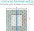 Hola Health 25 9"x9" Pcs Waterproof Shower Cover with Non-Stick Center Pad for Large Port Surgery Incisions Protector
