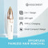 Rechargeable 2 in 1 Eyebrow and Facial Hair Remover for Women with Built-in LED Light for Painless Hair Removal