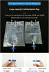 YEYSXSY 2 Urine Collection Bag Condom Catheters for Men Reusable Portable Silicone Urinal with Urine Catheter Bags