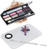 Professional Pro Stainless Steel Makeup Palette - Cosmetic Palette with Spatula Tool for Nail Art & Eye Shadow