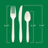 ECOSAVE Heavy Duty Assorted Cutlery, White, 24 Count, Pack of 1