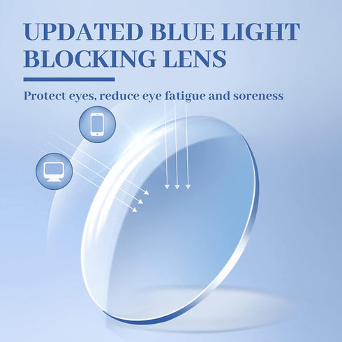 LUFF 4Pcs Anti-Blue-ray Reading Glasses, Portable Ultra-Light Readers (3.0X)
