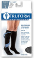 Truform HMNA 9808 Compression Stockings, Regular 15-20 mmHg Below Knee BK, Closed Toe, Black, Medium (Size B)