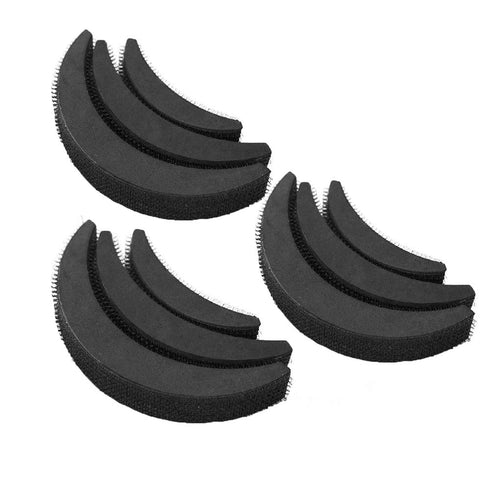 KOOBOOK 3 Sets (9PCS) Hair Volume Increaser Puff Sponge Pad - DIY Updo Styling Tool