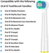 Replacement Heads for Oral B Braun Toothbrushes Electric - 16 Pack Professional Precision & Sensitive Brush Heads