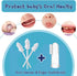Little Fox Baby Oral Cleaner 42Pcs, Upgrade Designed + 1 Free Finger Toothbrush with Case for Infants