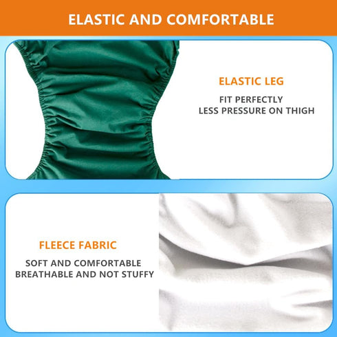 WEEOATAR Unisex Reusable Adult Cloth Diaper,Washable Swim Nappies,Adjustable Incontinence Pocket Diaper with Magic