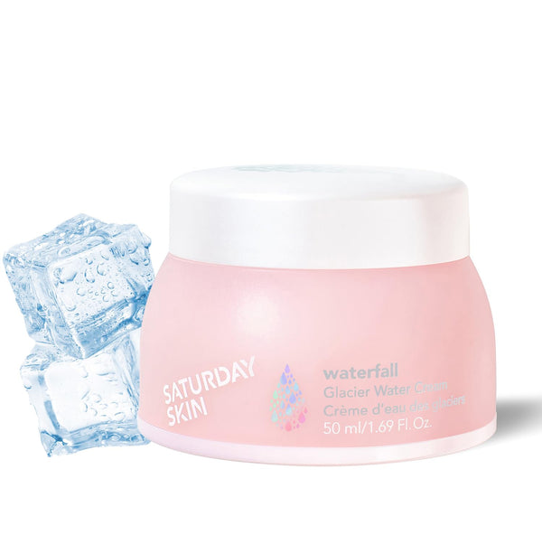 Saturday Skin Face Moisturizer Water Cream, Natural Oil-Free Gel Type from Alaska Glacier Water
