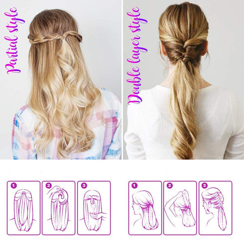 Plastic Magic Hair Braid Ponytail Maker Clip Tool, Simple DIY Hair Loop Accessories Kit