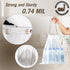 8 Gallon Drawstring Trash Bags, 34 Count Strong Medium Kitchen Garbage Bag, 22" x 23" White Trash Can Liners
