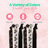 Sportybella Tennis Hair Accessories for Girls (Black/White) - No Crease Hair Ties, Stylish Design for Young Tennis