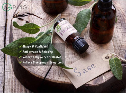 Essential Oil Set: Vanilla, Pineapple, Peach, Clary Sage, 4x10ML Organic 100% Pure Plant Oil for Diffuser, Spa, Massage