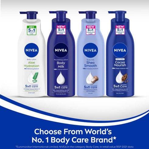 Nivea Smooth Milk Body Lotion 400ml for Dry Skin