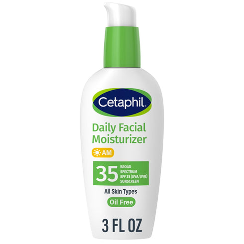 Cetaphil Face Moisturizer | Daily Oil Free Facial Moisturizer with SPF 35 | For Dry or Oily Combination Sensitive Skin