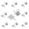 10 Pairs Battery Springs, AAA Battery Negative to Positive Conversion Spring Contact, Nickle Plated 9x9mm