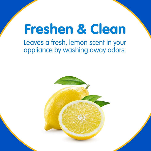 Plink Washer and Dishwasher Freshener and Cleaner - Prevents Residue, Removes Odors, Fresh Lemon Scent, 2 Packs of 4