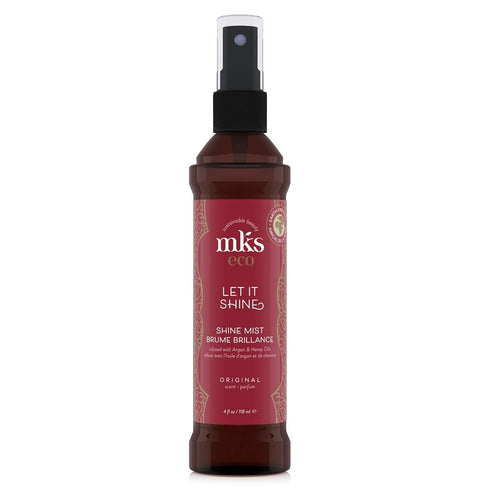 MKS eco Let It Shine - 4 fl oz Original Scent Shine Mist + Hairspray, Vegan & Cruelty Free with Argan Oil