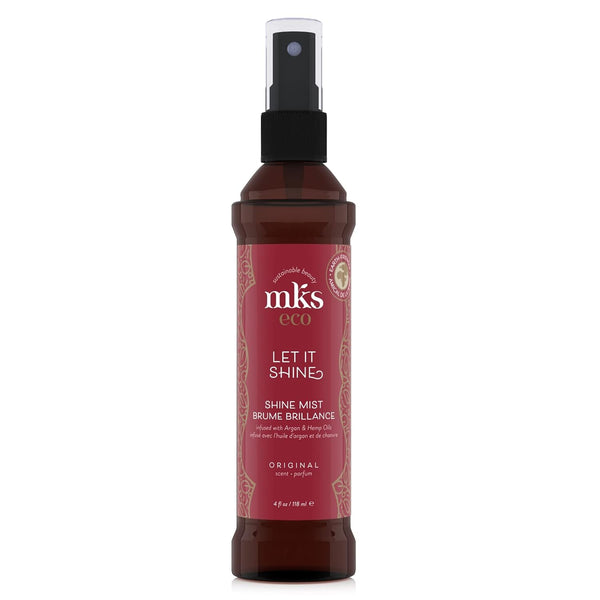 MKS eco Let It Shine - 4 fl oz Original Scent Shine Mist + Hairspray, Vegan & Cruelty Free with Argan Oil