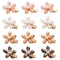 MIAO JIN 12Pcs Crystal Hair Clips, Pearls Alligator Hairpins for Women's and Girls Hair Accessories