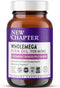 New Chapter Wholemega for Moms Fish Oil Supplement - Prenatal DHA with Omega-3 + Vitamin D3, 180 ct, 500mg Softgels