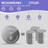 volkate 2032 CR2032 5 Pack LF2032 3V ML2032, DL2032, CR2032H, BR2032 Rechargeable Battery with Charger, Lithium Coin