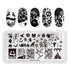 Mr. Fox Nail Printing Board Set - Halloween Flame Leopard, Zebra and Snake Motifs Nail Art DIY Stamping Template