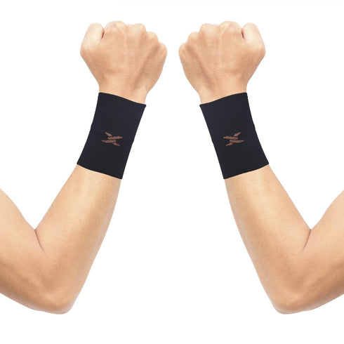 THX4COPPER Compression Wrist Sleeve, Copper Infused Support for Men & Women (1 Pair)
