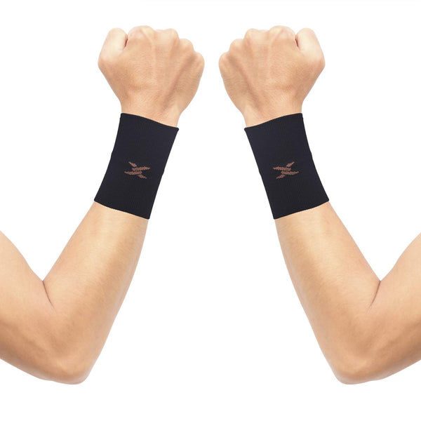 THX4COPPER Compression Wrist Sleeve, Copper Infused Support for Men & Women (1 Pair)