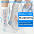 Zilaimi 2 15-20mmHg Pairs Medical Grade TED Hose Compression Stockings for Women & Men, Knee-High Anti Embolism